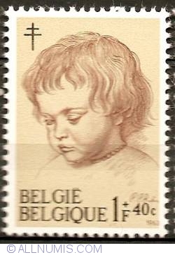 1 Franc + 40 Centimes 1963 - Peter Paul Rubens drawing Nicolaas at 2