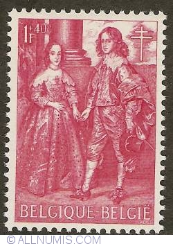 Image #1 of 1 Franc + 40 Centimes 1964 - William II of Orange and his Fiancée