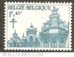 Image #1 of 1 Franc + 40 Centimes 1965 - Brussels - Grand Place - Guild House of the Brewers