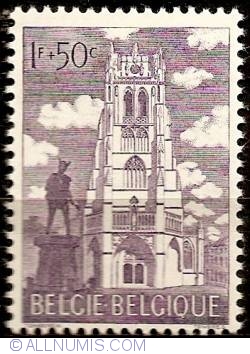 1 Franc + 50 Centimes 1962 - Basilique of Tongeren
