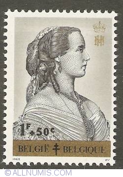 Image #1 of 1 Franc + 50 Centimes 1962 - Queen Marie Henriette