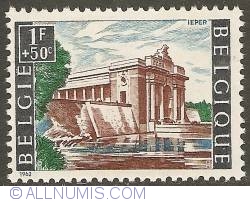 Image #1 of 1 Franc + 50 Centimes 1962 - Ypres - Menin Gate