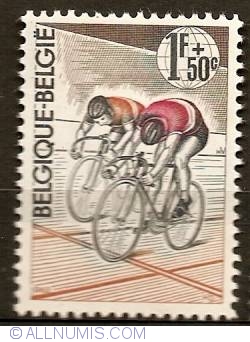 Image #1 of 1 Franc + 50 Centimes 1963 - Cycling