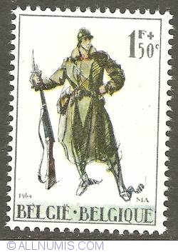 Image #1 of 1 Franc + 50 Centimes 1964 - Infanterist