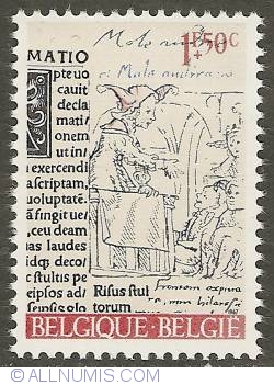 1 Franc + 50 Centimes 1967 - Erasmus - The Praise of Folly
