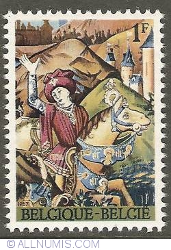 Image #1 of 1 Francs 1967 - Charles Plisnier Foundation - Knight and Castle