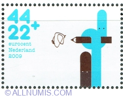 44 + 22 Euro cent 2009 -  Timbre pentru copii