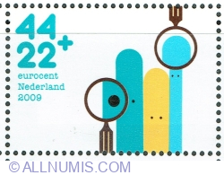 Image #1 of 44 + 22 Euro cent 2009 -  Timbre pentru copii