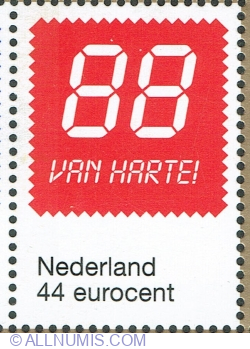 Image #1 of 44 Euro cent 2009 - "Van Harte!" (From all my heart!)