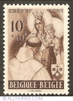 Image #1 of 10 + 10 Francs 1948 - Chevremont Basilica - Our Lady of Mount Carmel