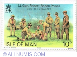 10 Pence 1982 - Baden-Powell visiting the Isle of Man