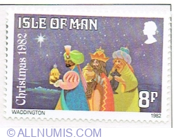 8 Pence 1982 - Three wise men bearing gifts