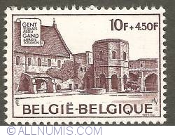 Image #1 of 10 + 4,50 Francs 1975 - Ghent - St. Bavon Abbey