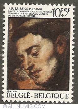 Image #1 of 10 + 5 Francs 1976 - P.P. Rubens - Last Communion of Saint Francis