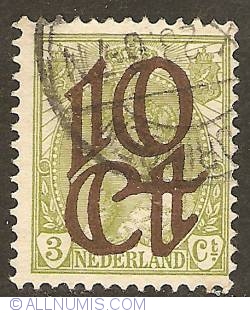 10 Cent 1923 overprint on 3 Cent