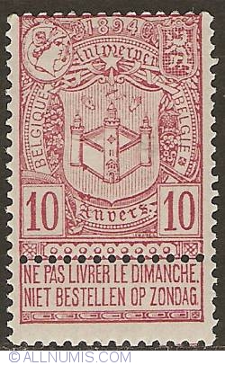 Image #1 of 10 Centimes 1894 - World Expo Antwerp