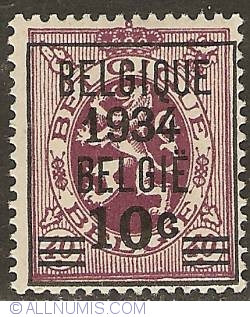 Image #1 of 10 Centimes 1934 - Overprint on 40 Centimes
