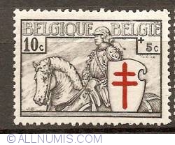 10 Centimes + 5 Centimes 1934 - Knight