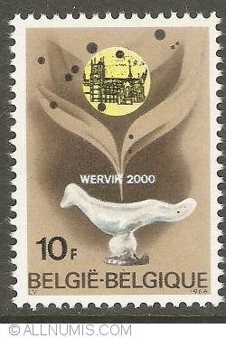 10 Francs 1968 - Roman Dove from Wervik