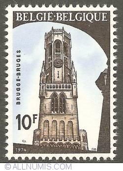 Image #1 of 10 Francs 1974 - Bruges - Belfry