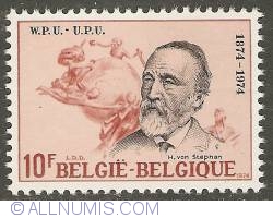 Image #1 of 10 Francs 1974 - Centenarul U.P.U. - Heinrich von Stephan