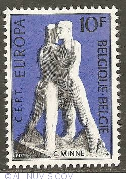 Image #1 of 10 Francs 1974 - Georges Minne - Solidarity