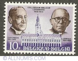 Image #1 of 10 Francs 1975 - Louvain - University Library - Profs. G. Ryckmans & L. Cerfaux