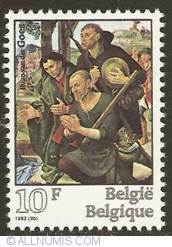 10 Francs 1982 - Hugo van der Goes - Adoration by the Shepherds