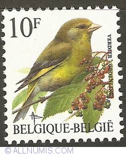 10 Francs 1992 - European Greenfinch
