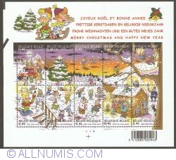 Image #1 of 10 x 0,41 Euro 2002 Christmas and New Year Souvenir Sheet