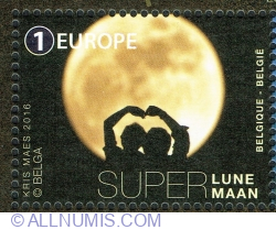Image #1 of 1 Europe 2016 - Supermoon and people