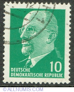 Image #1 of 10 Pfennig 1961 - Walter Ernst Paul Ulbricht (1893-1973)