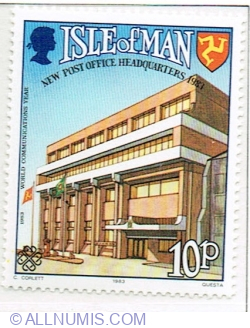 10 Pence 1983 - New Post Office Headquarters, Douglas