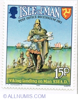 15 Pence 1983 - Viking landing, 938