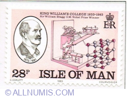 28 Pence 1983 - Sir William Bragg (winner of the Nobel Prize for Phisics)