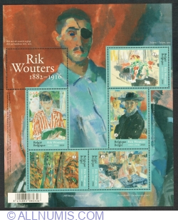 5 x "2" 2016 - Rik Wouters (1882-1916), pictor și sculptor fauvist belgian