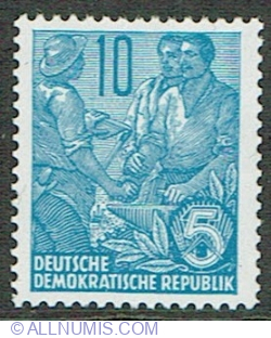 Image #1 of 10 Pfennig 1955 - Agricultural and Industrial Workers