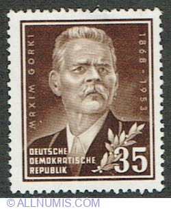 Image #1 of 35 Pfennig 1953 - Maxim Gorki (1868-1936) Writer