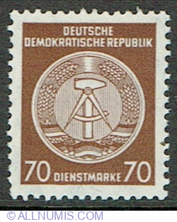 Image #1 of 70 Pfennig 1954 - Official Stamps for Administration Post B (II and III)