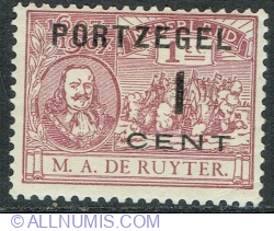 1 Cent 1907 - M. A. Ruyter (Postage Due stamp)