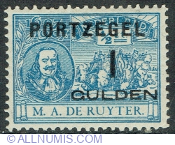Image #1 of 1 Gulden 1907 - M. A. Ruyter (Postage Due stamp)