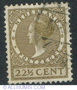22 1/2 Cents 1926 - Queen Wilhelmina