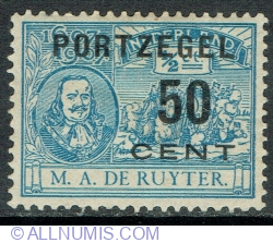 50 Centi 1907 - M. A. Ruyter (Stampila datorata)