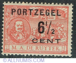 6 1/2 Centi 1907 - M. A. Ruyter ( Stampila datorata)