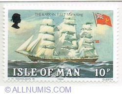 10 Pence 1984 - Manx King (full-rigged ship), 1884