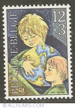 Image #1 of 12 + 3 Francs 1984 - Studying Child