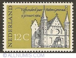 12 Cent 1964 - States-General of the Netherlands- Knight Hall at The Hague