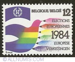 Image #1 of 12 Francs 1984 - 2nd Elections for the European Parliament