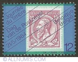 Image #1 of 12 Francs 1984 - Stamp BE46 - Leopold II