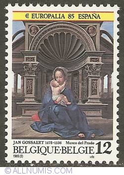 Image #1 of 12 Francs 1985 - Jan Gossaert - Madonna of Leuven